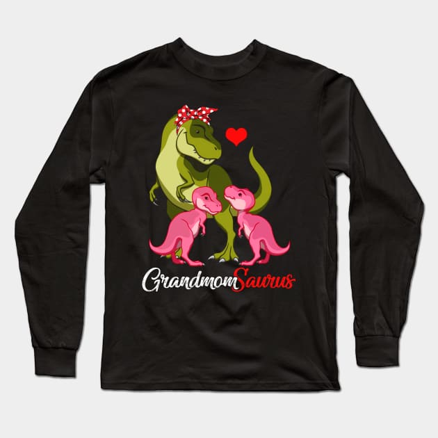 Grandmomsaurus T-Shirt T-rex Grandmom Saurus Dinosaur Long Sleeve T-Shirt by johnbbmerch